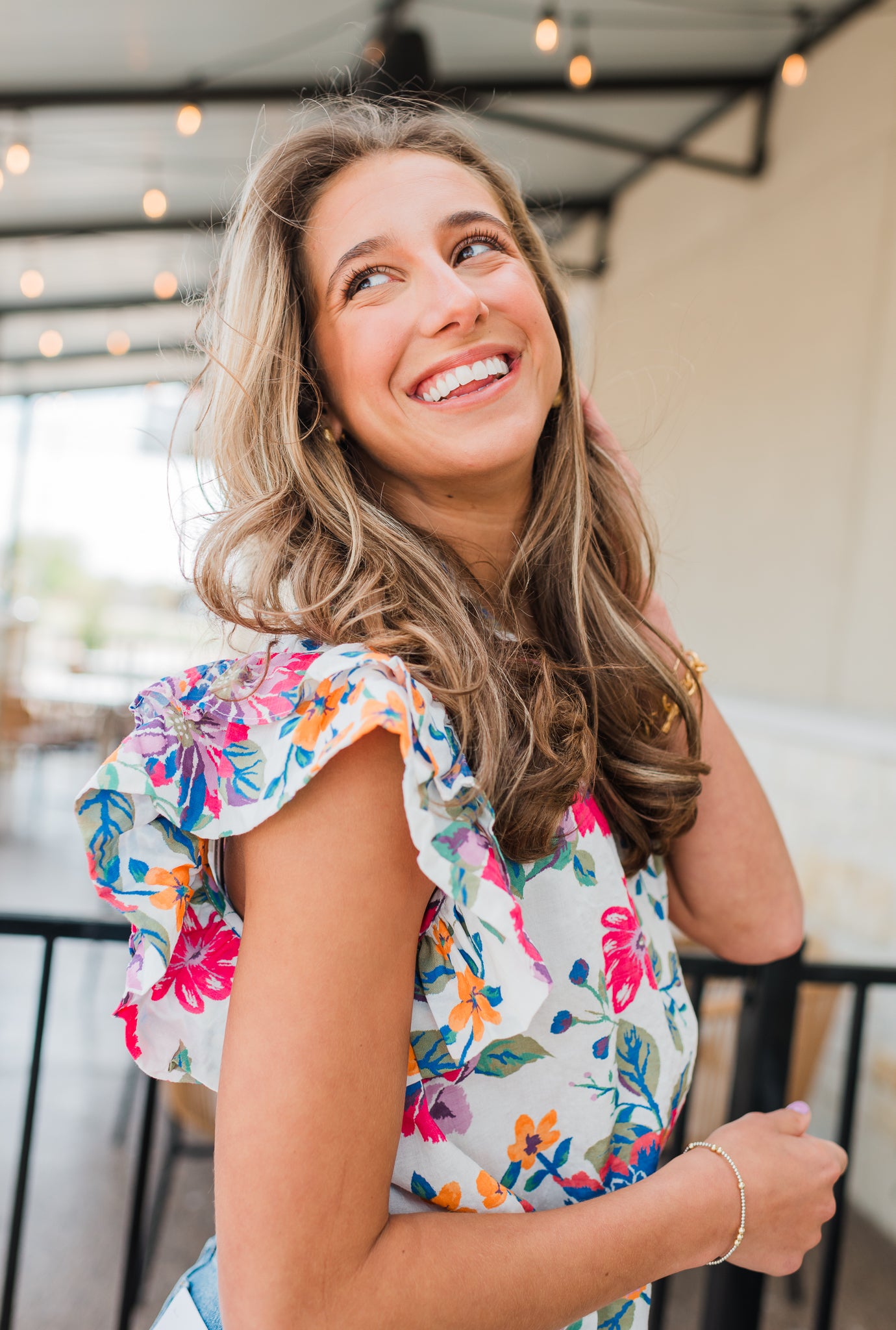 Gemma Top | Pink Floral