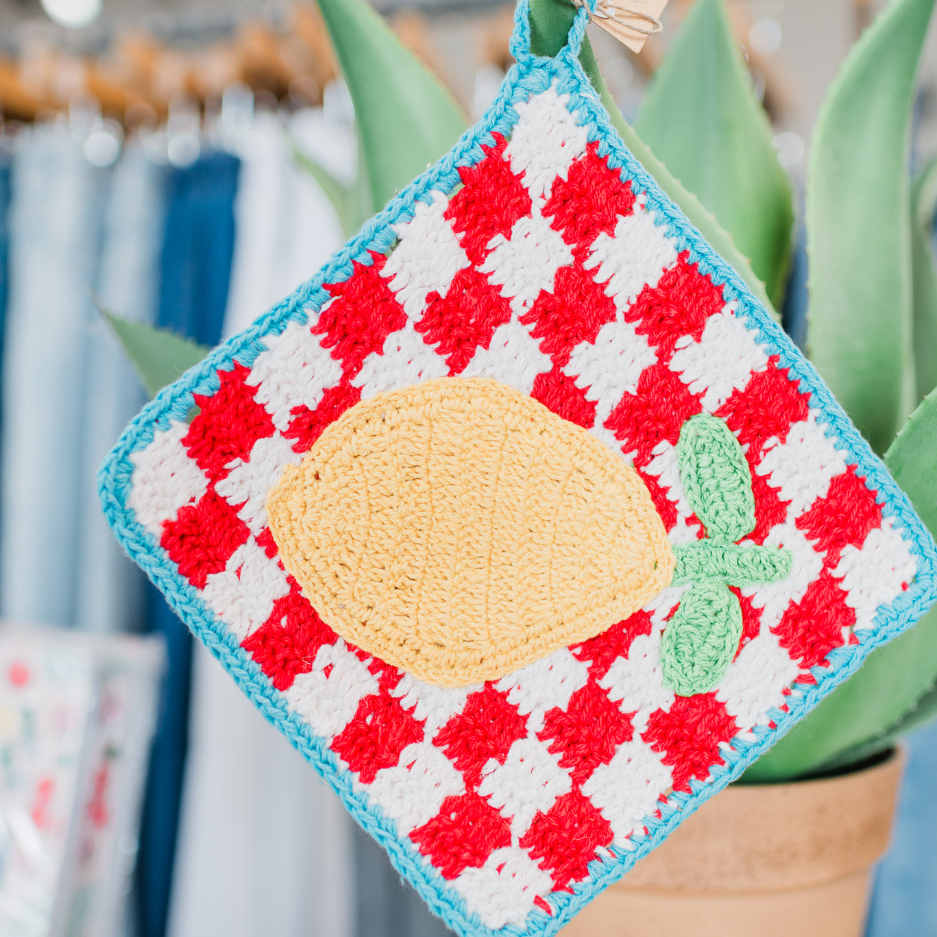 Crochet Trivet | Lemon