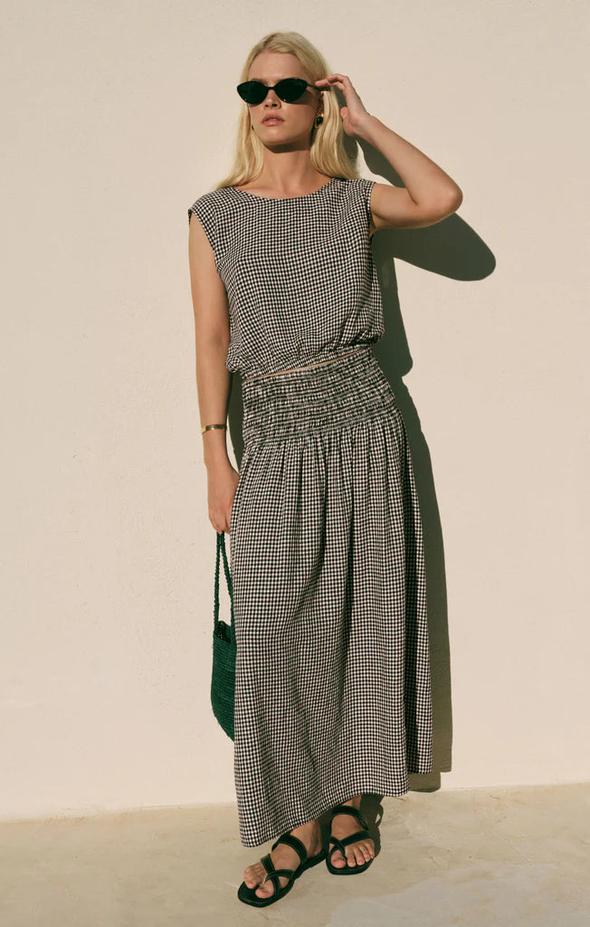 Z Supply | Merit Gingham Top | Black