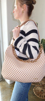 Sienna Slouchy Bag | Checkered Tan