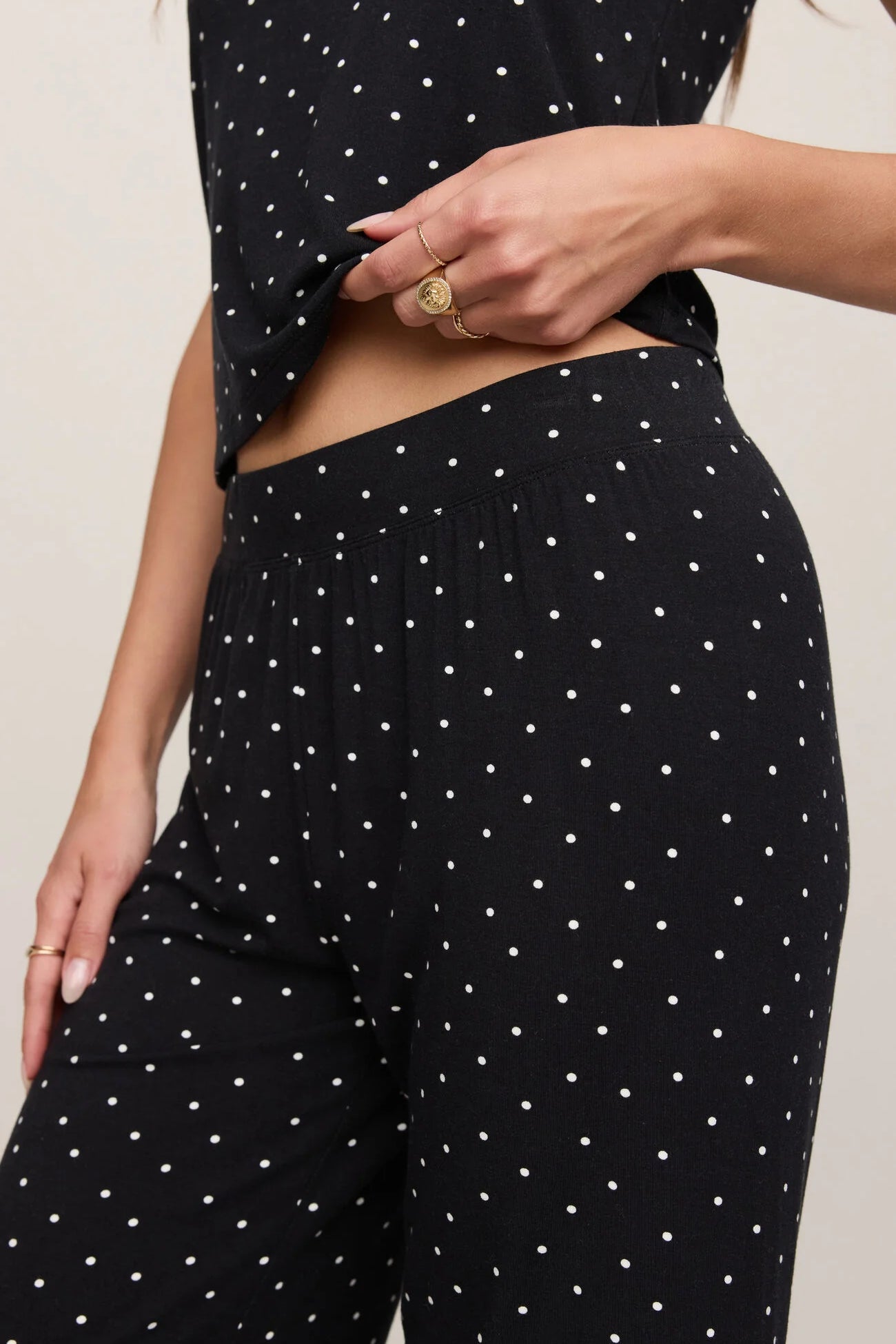 Luxe Dot Pant | Black