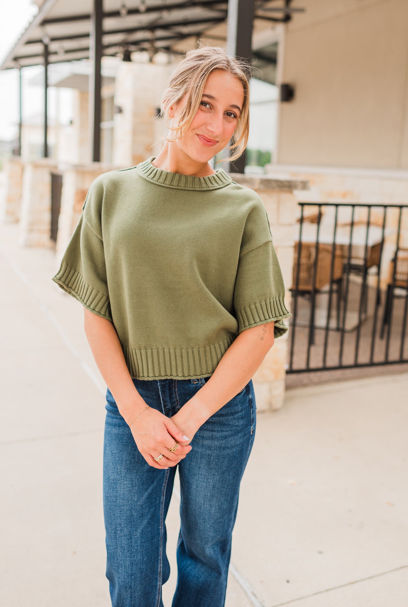 Linley Sweater Top | OIive