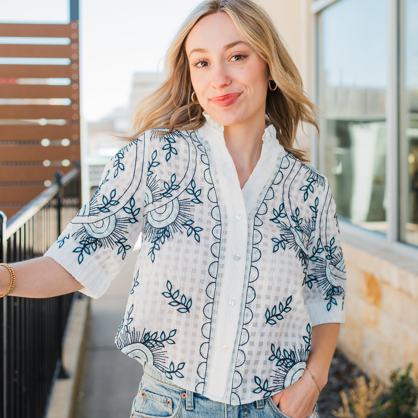 Santorini Top | White