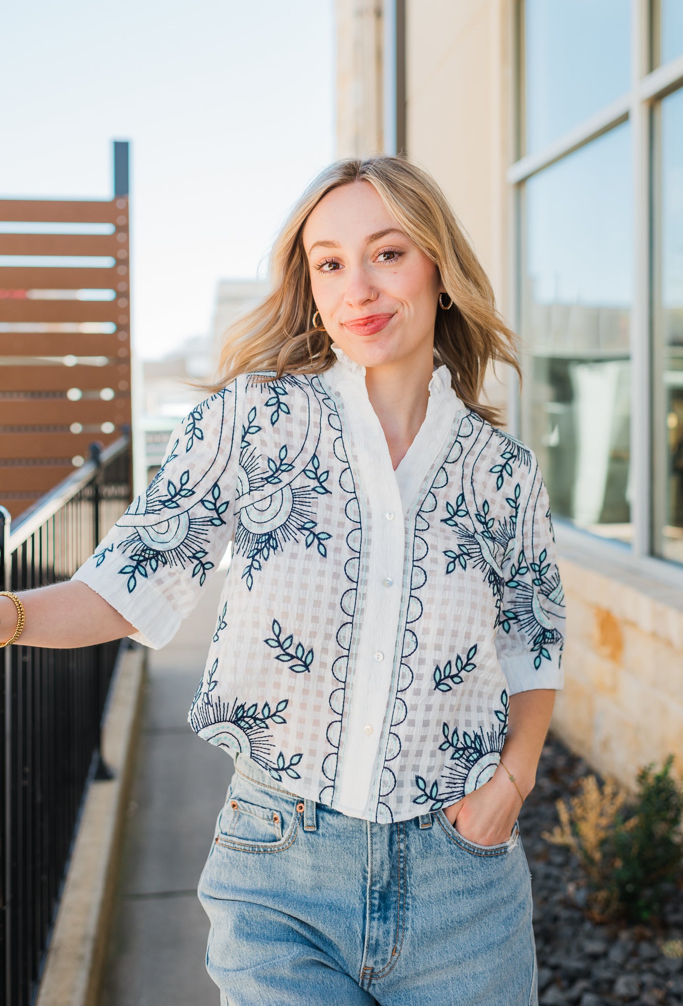 Santorini Top | White