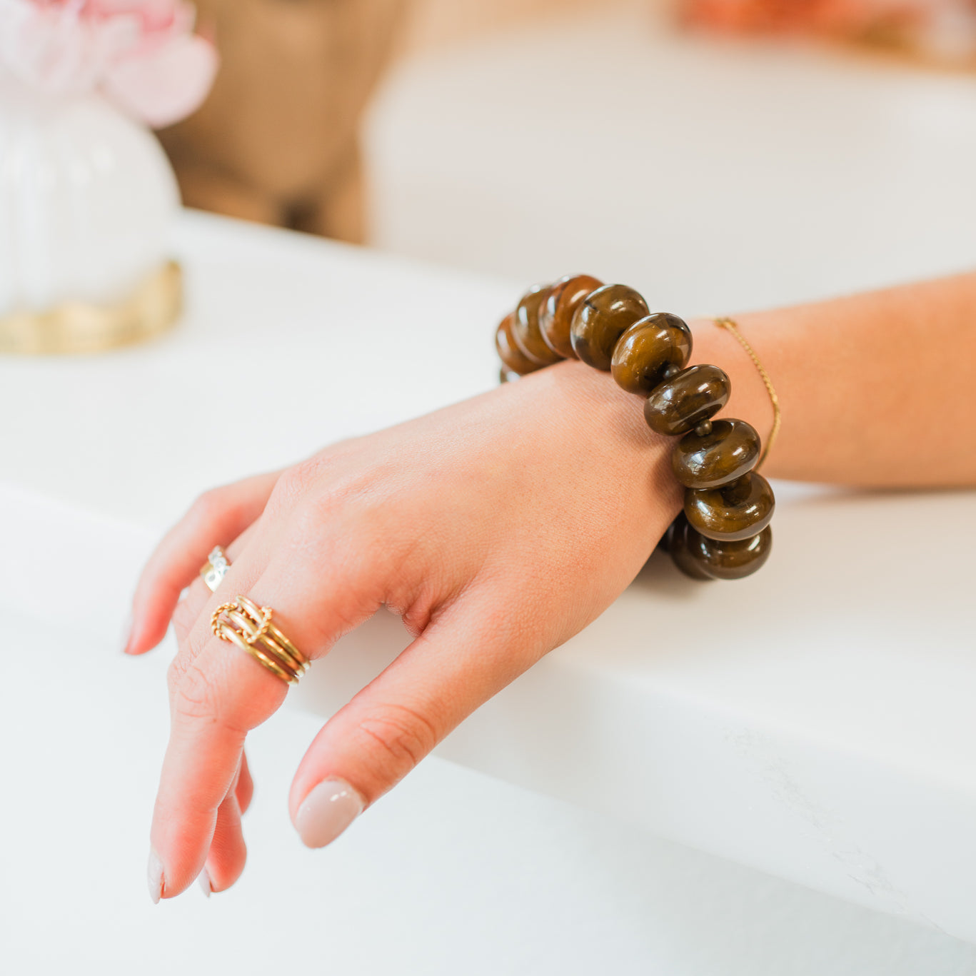 Beaded Bracelet | Brown