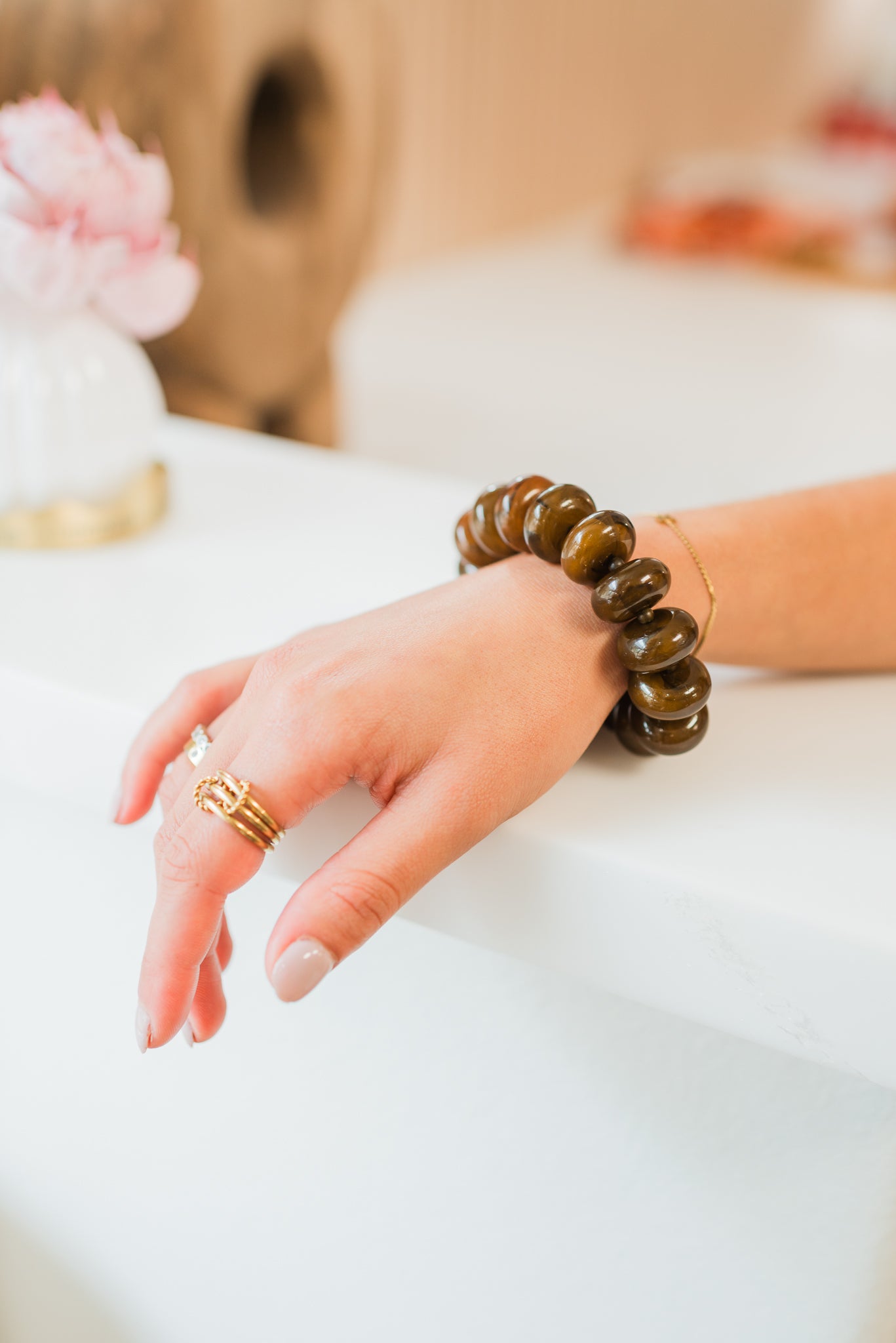 Beaded Bracelet | Brown