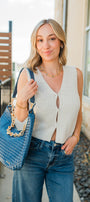 Sienna Slouchy Bag | Denim Blue