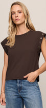 Camino Grommet Top | Dark Chocolate
