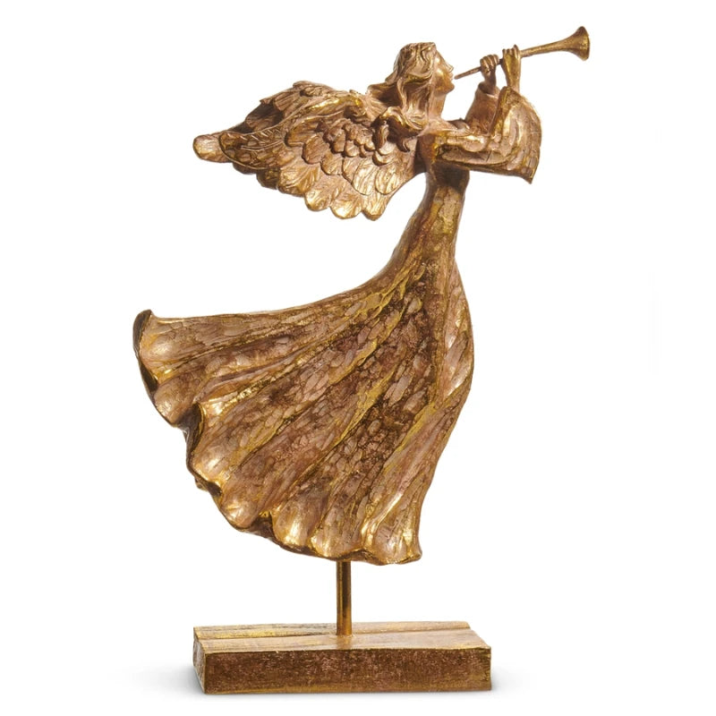 Tabletop Angel | Antique Gold
