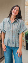 Athens Top | Camel Blue