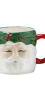 Vintage Santa Wreath Mug