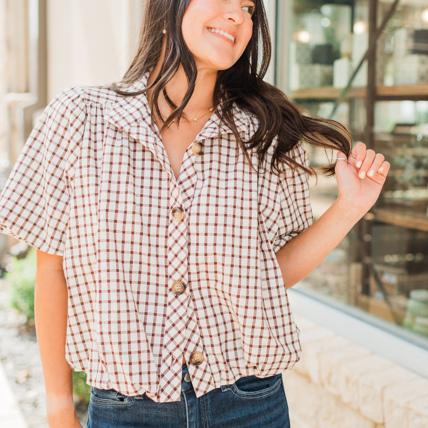 Syndie Top | Brown