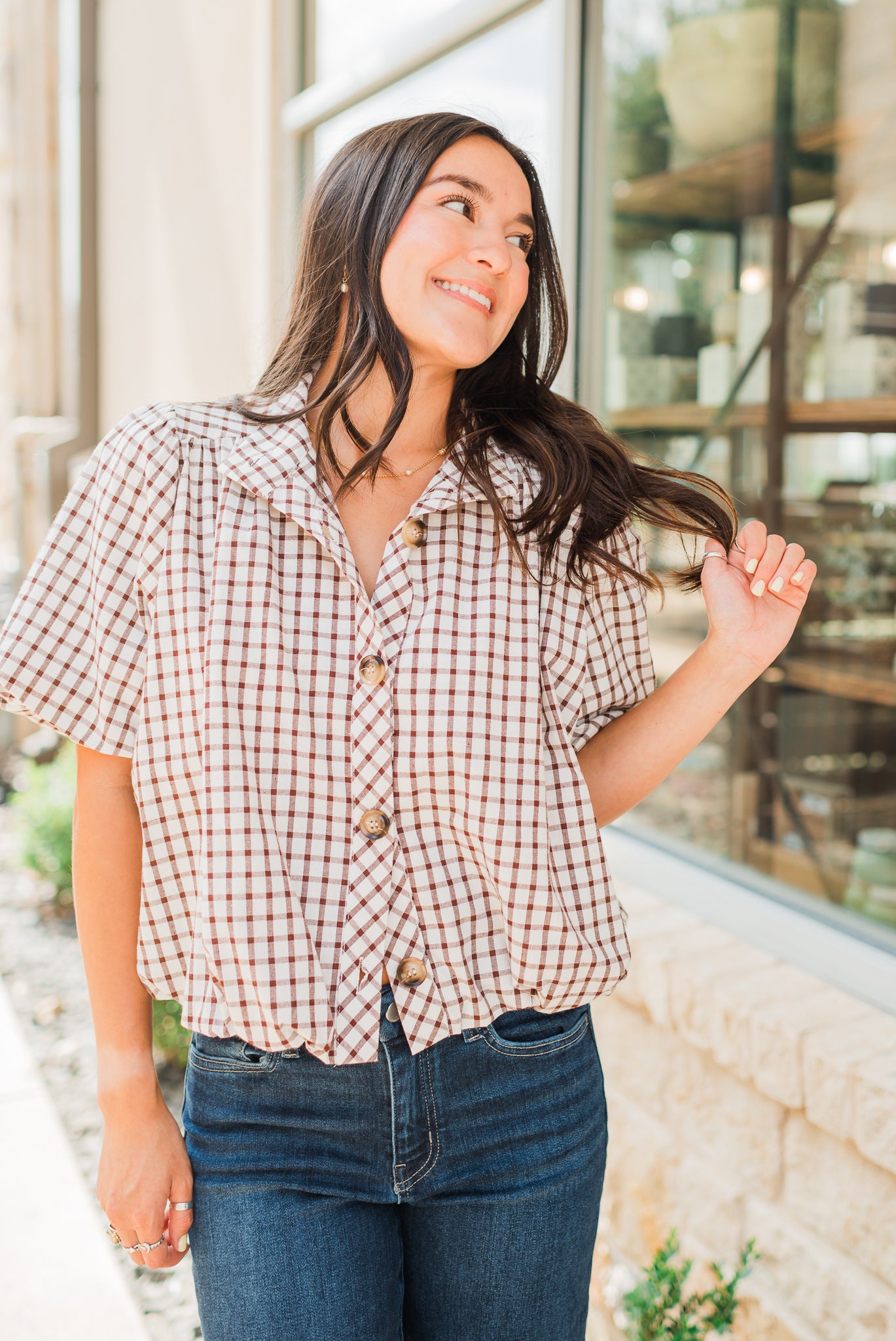 Syndie Top | Brown