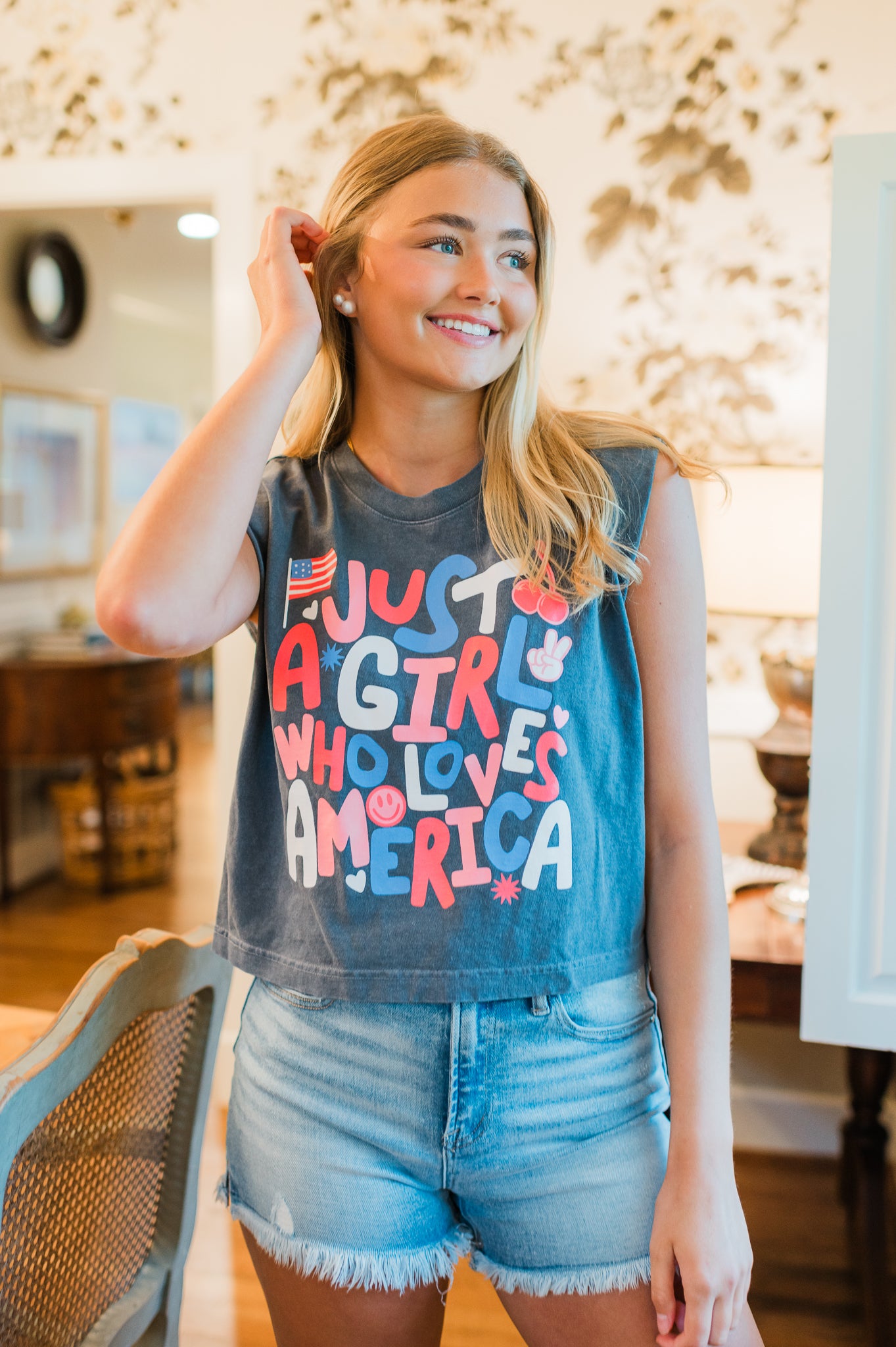 Summer Tank | Just A Girl Who Loves America