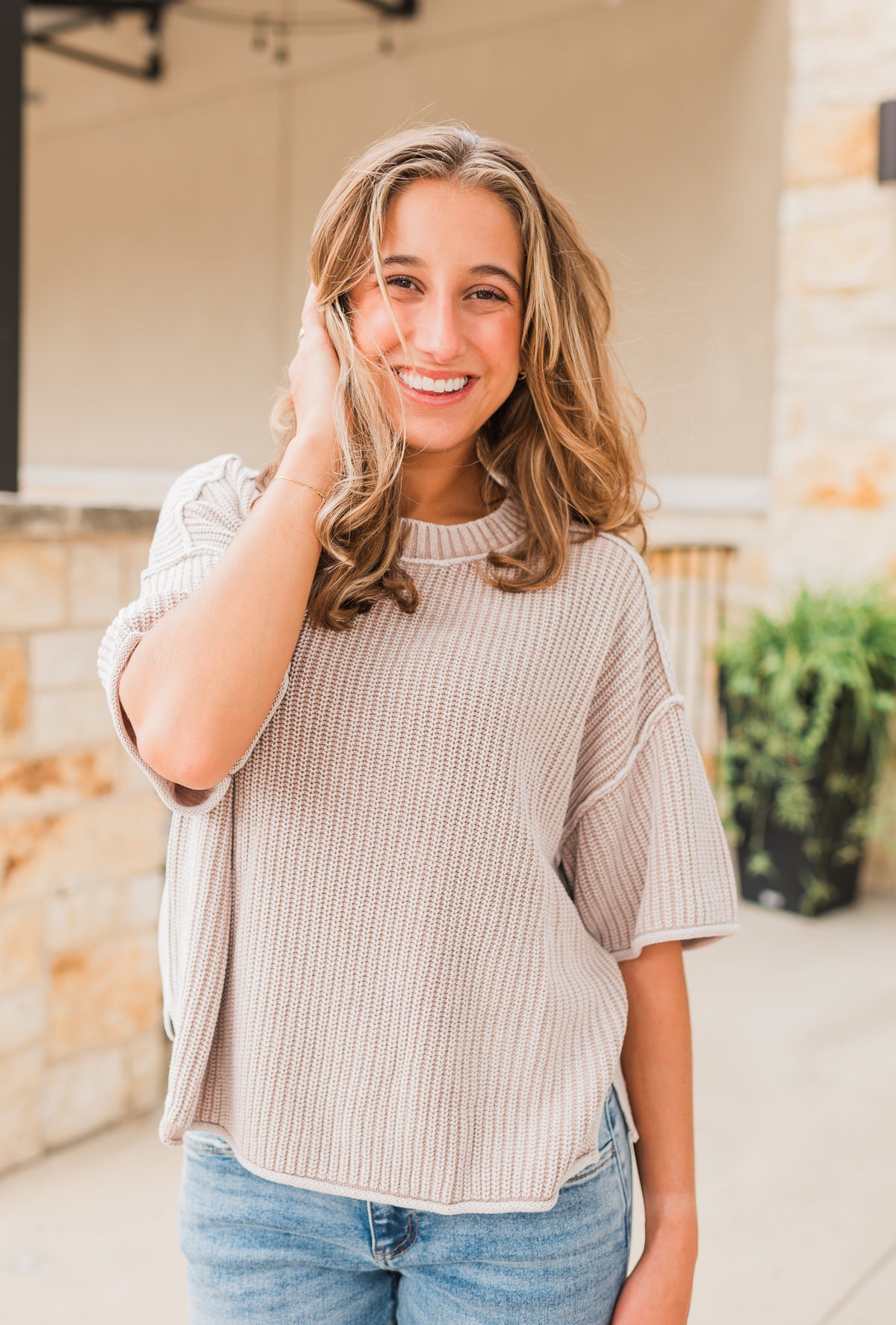 Emery Knit Top | Khaki