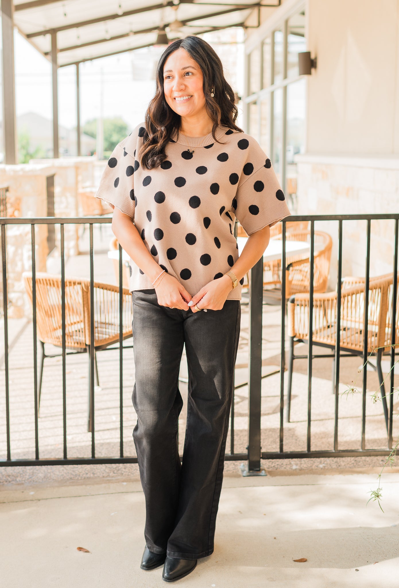 Hallie Sweater | Polka Dot