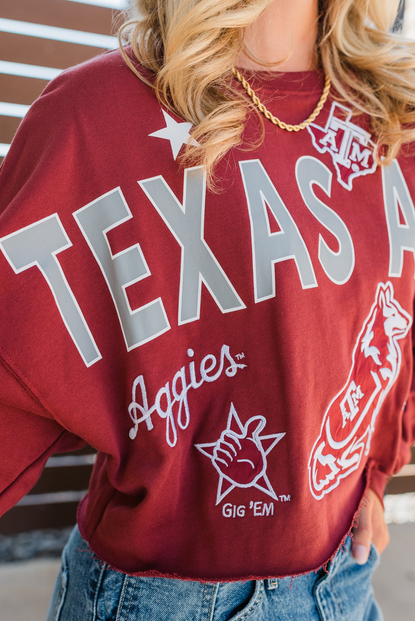 Game Day Patched Crop | Texas A&M