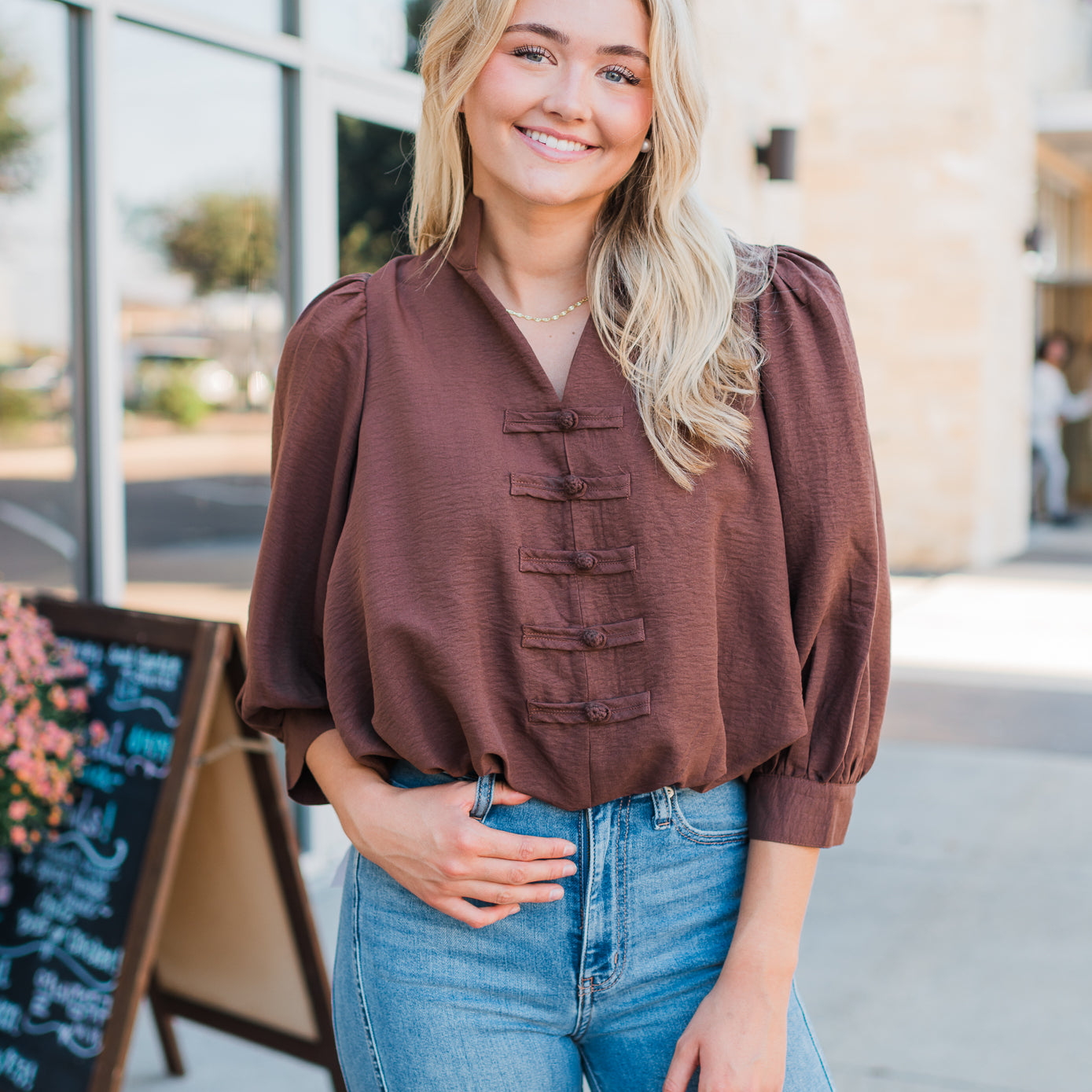Regina Top | Espresso