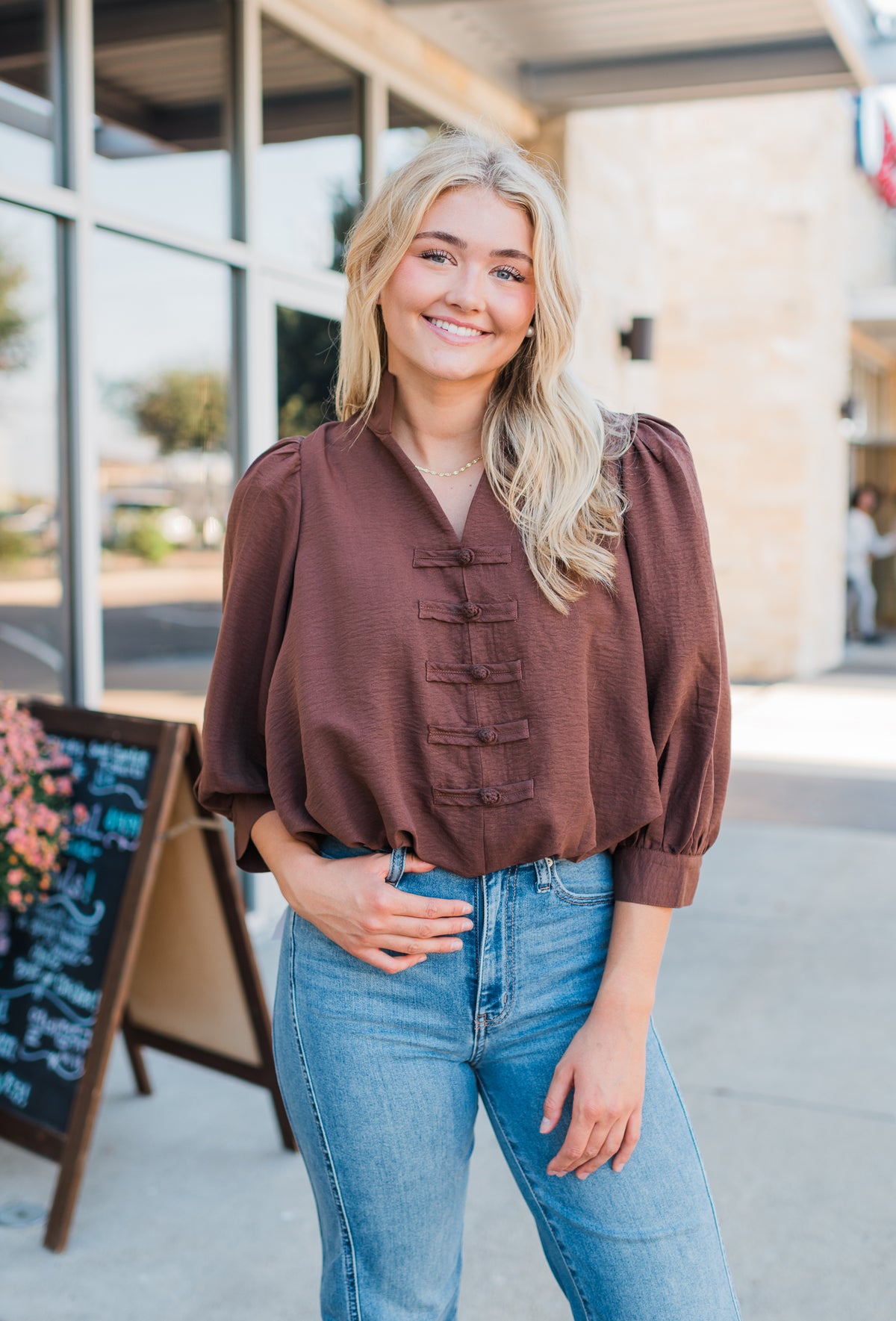 Regina Top | Espresso