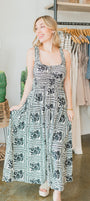 River Cruise Dress | Black + White