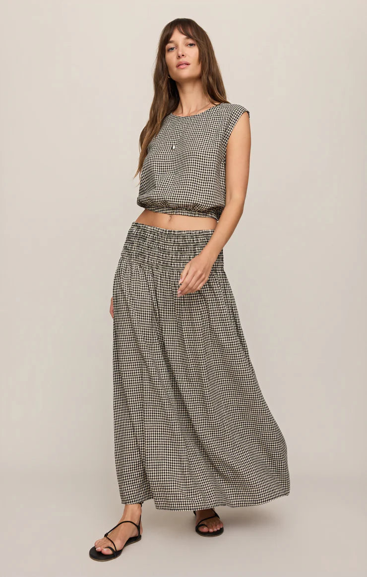 Z Supply | Brooke Gingham Skirt | Black