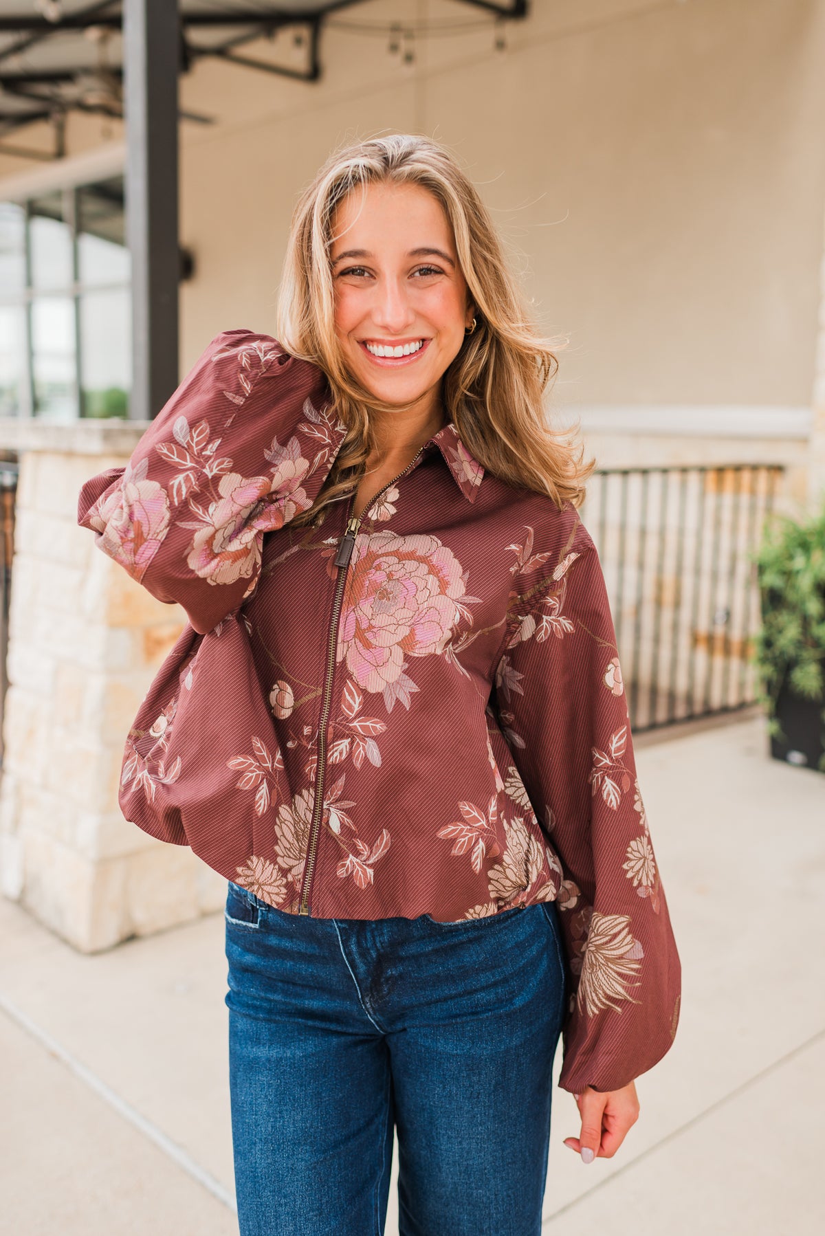Ellery Jacket | Merlot Floral