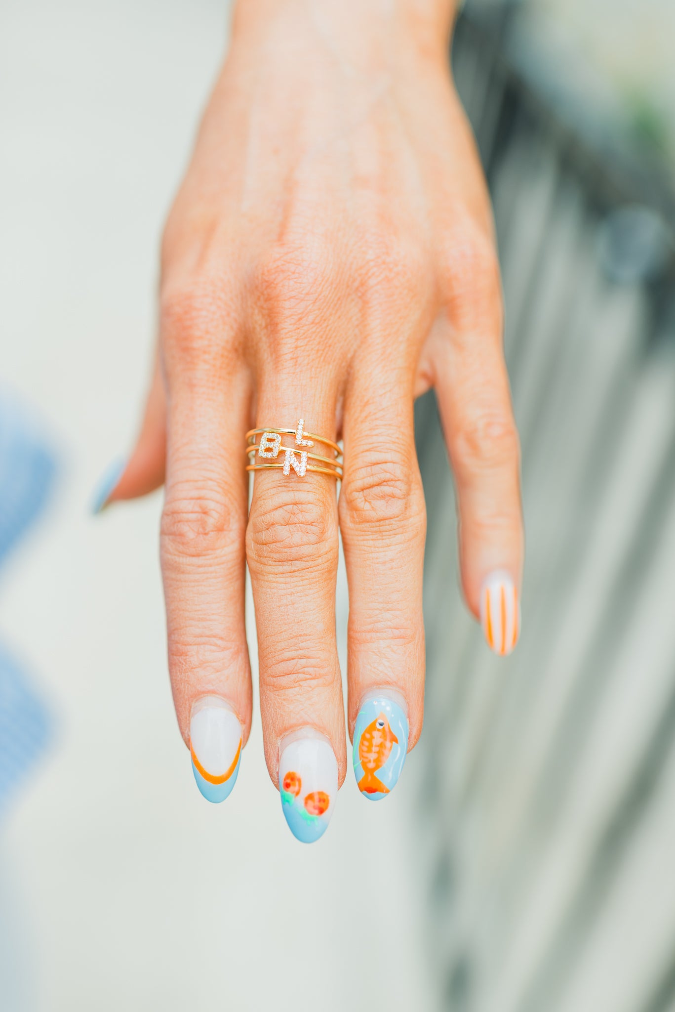 Brenda Grands | 18K Gold Initial Ring