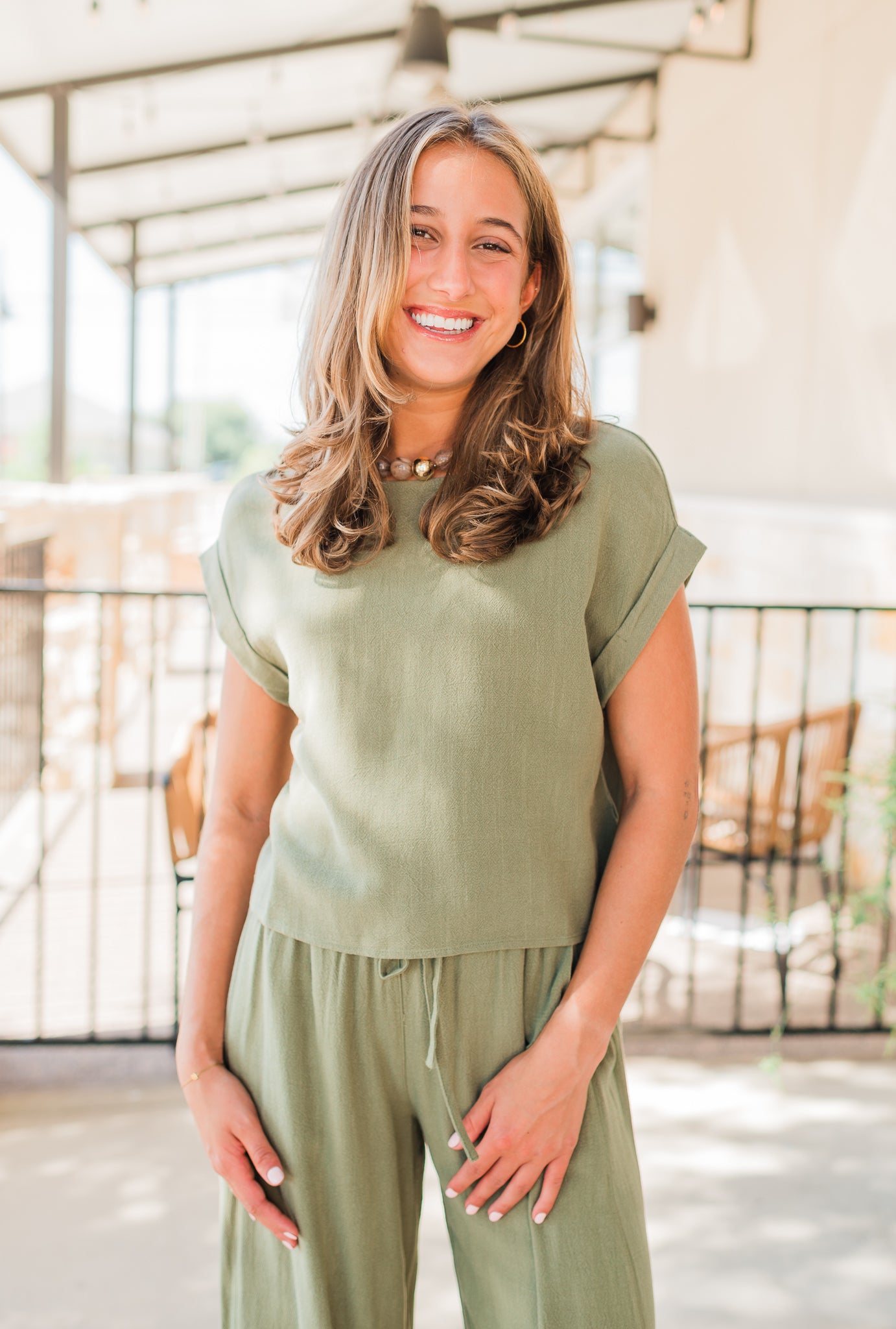 Caris Top | Olive