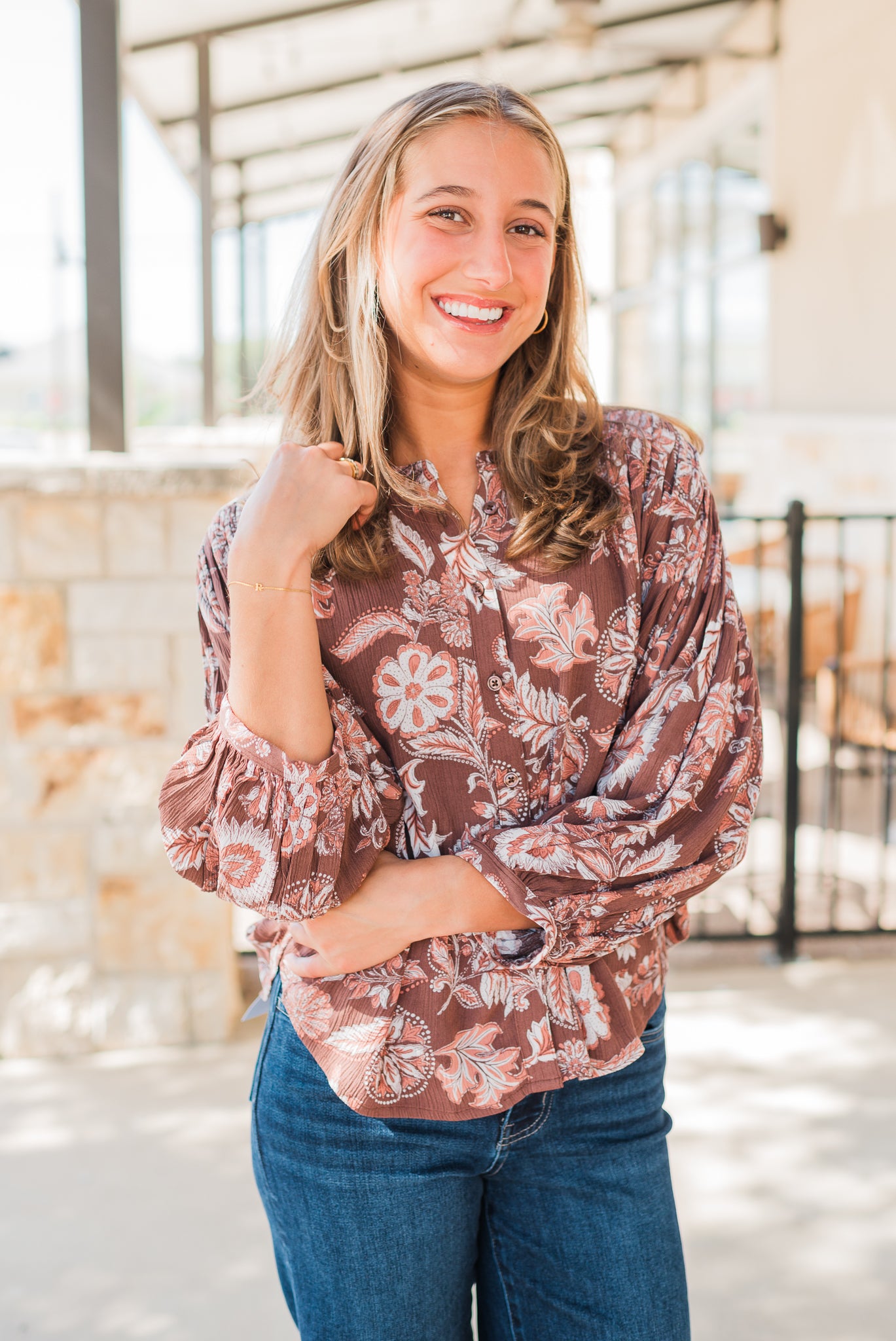 Harlan Top | Vintage Brown