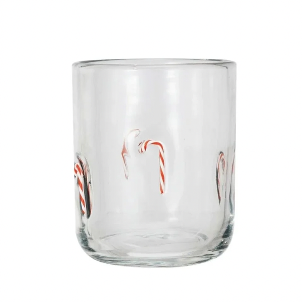 Holiday Icon Glass | Candy Cane