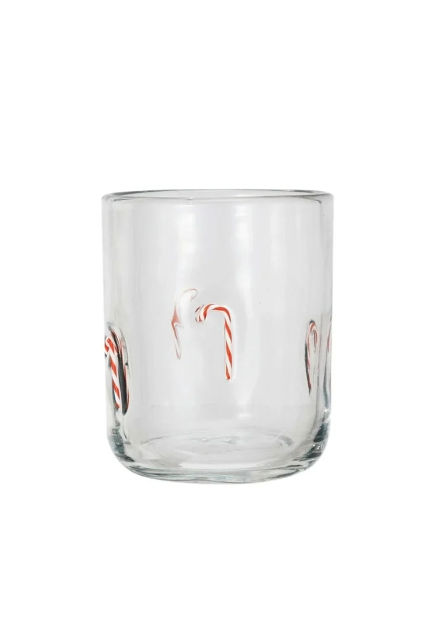 Holiday Icon Glass | Candy Cane