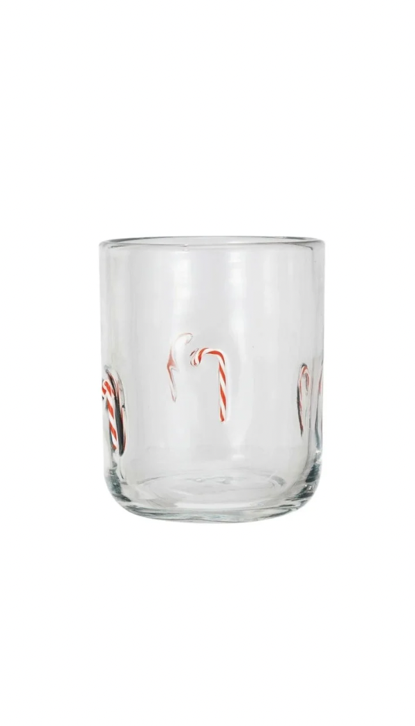 Holiday Icon Glass | Candy Cane
