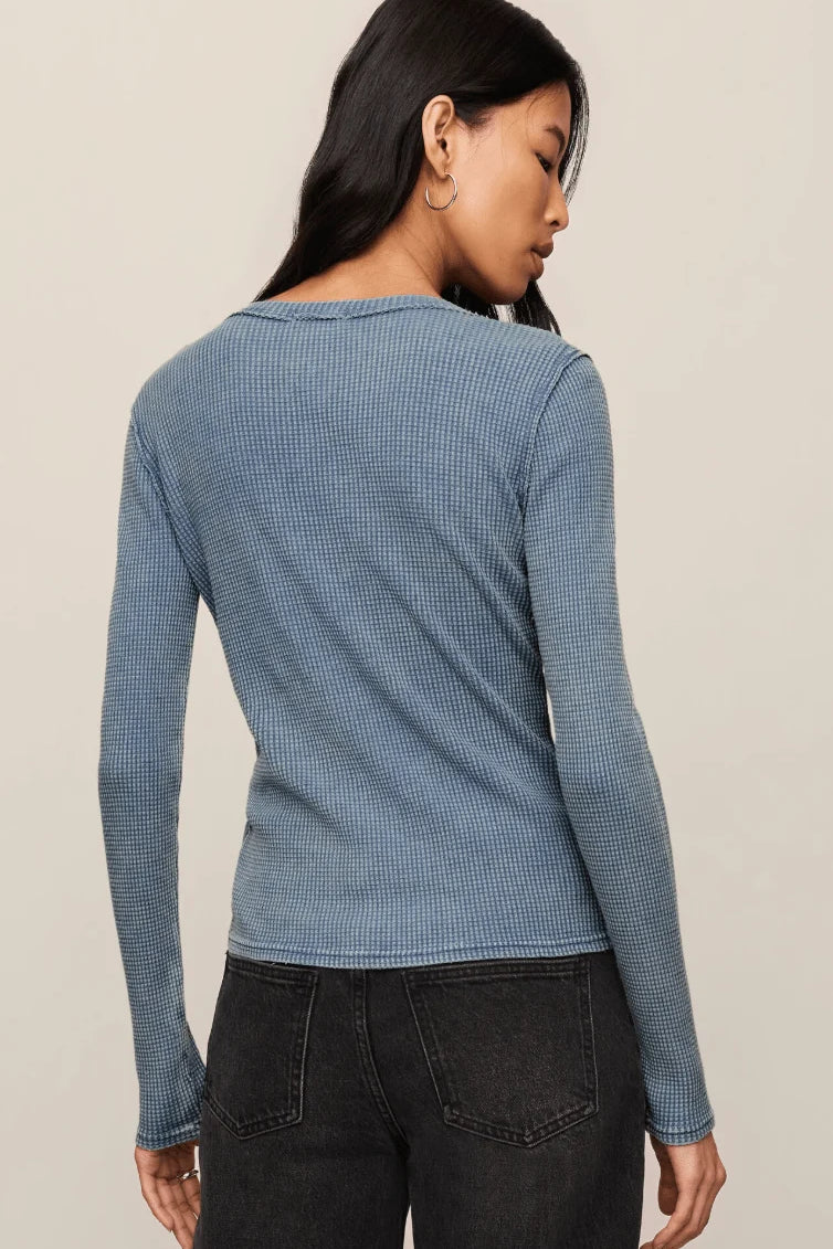 Arlet Mini Thermal Top | Mineral Blue