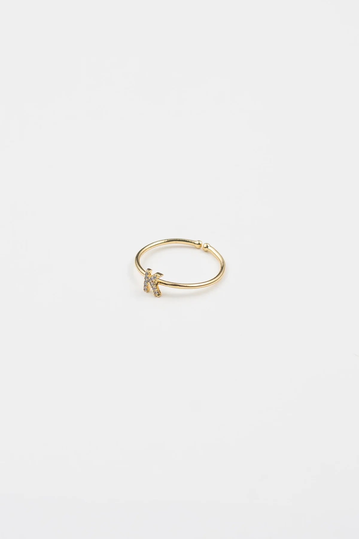 Brenda Grands | 18K Gold Initial Ring