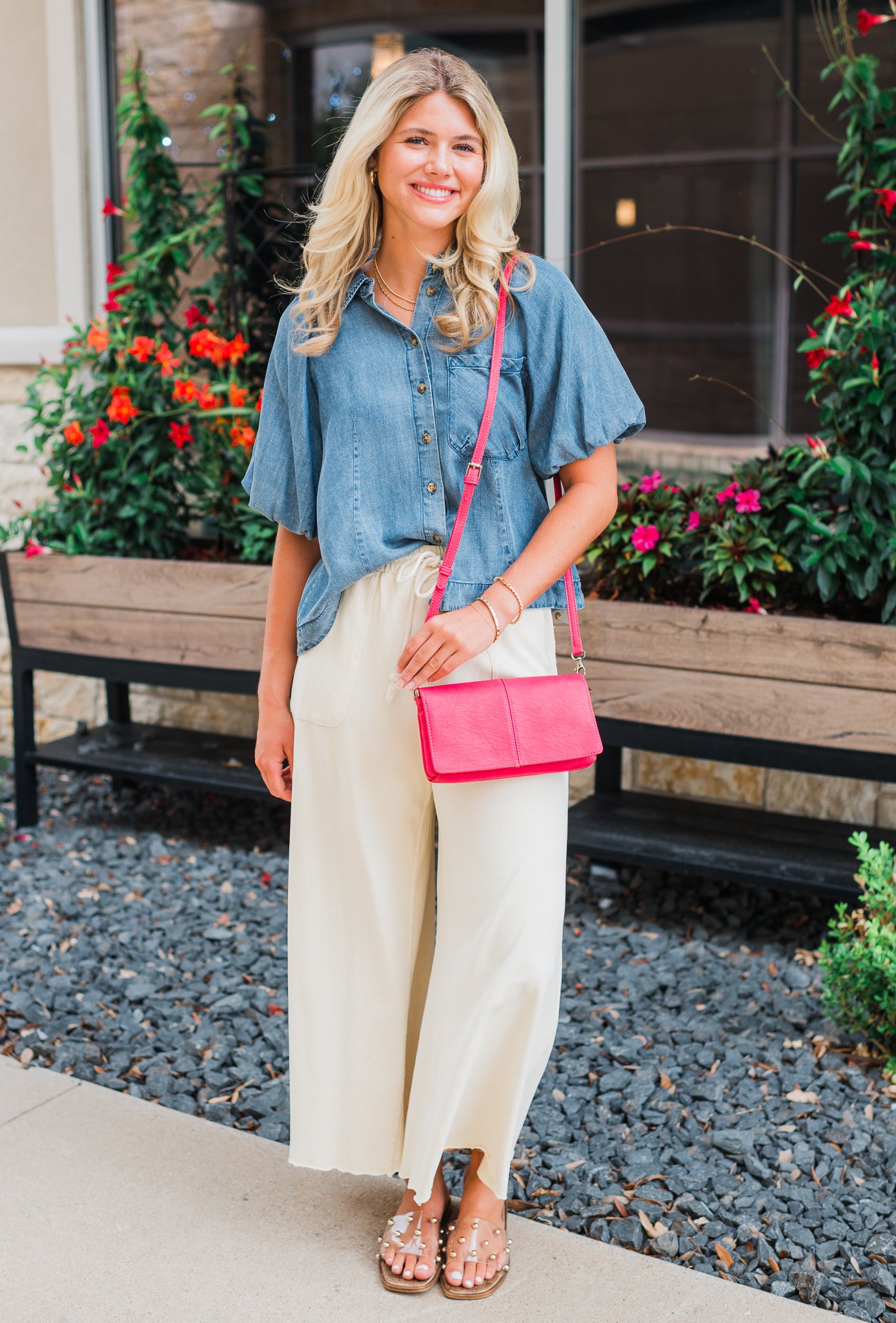 Everly Crossbody | Bright Pink