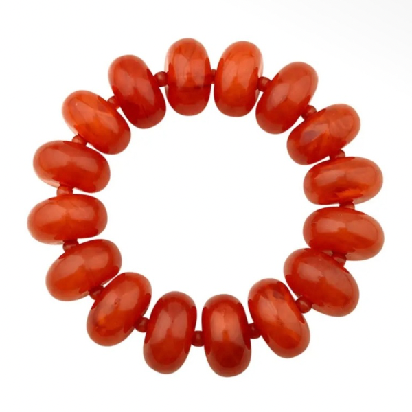 Beaded Bracelet | Rust