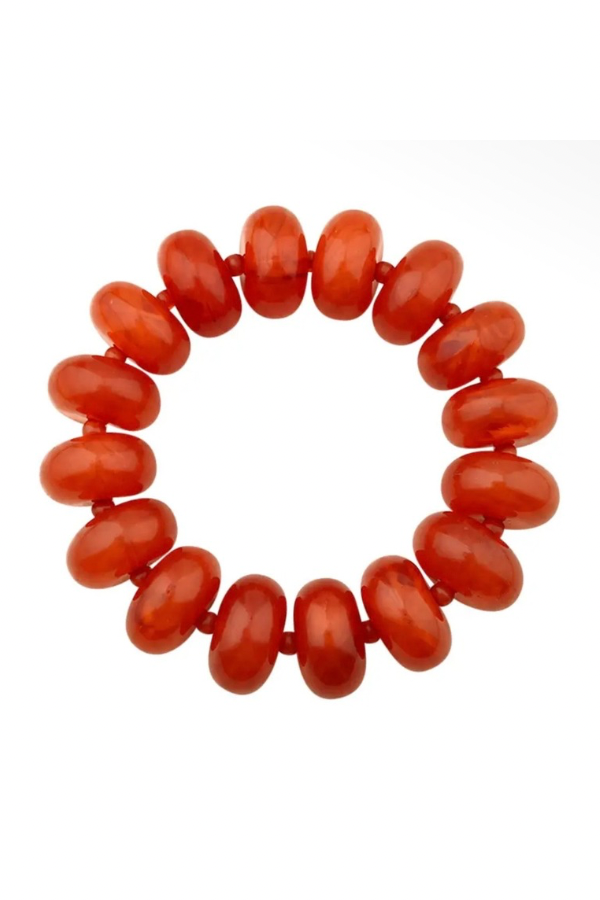Beaded Bracelet | Rust