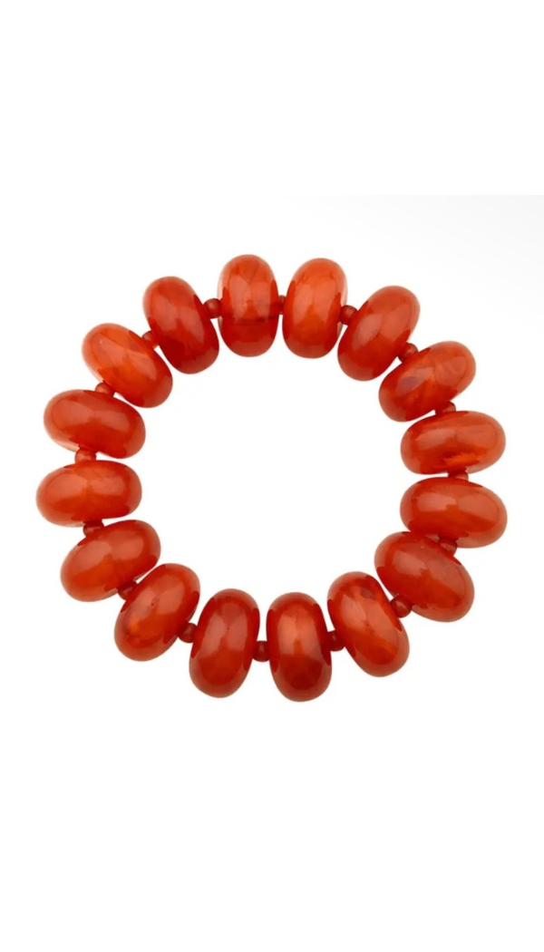 Beaded Bracelet | Rust
