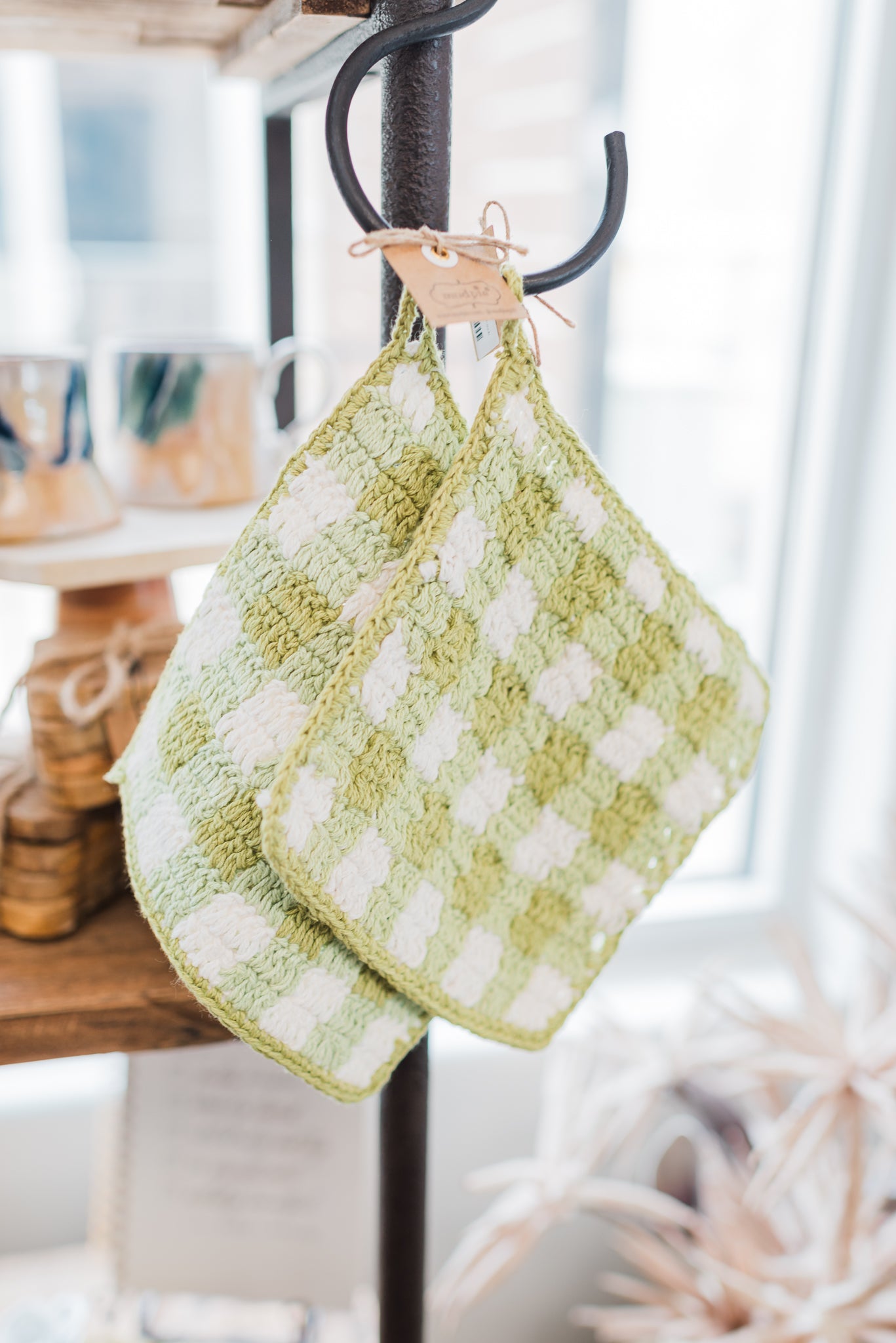 Pot Holder | Green Check