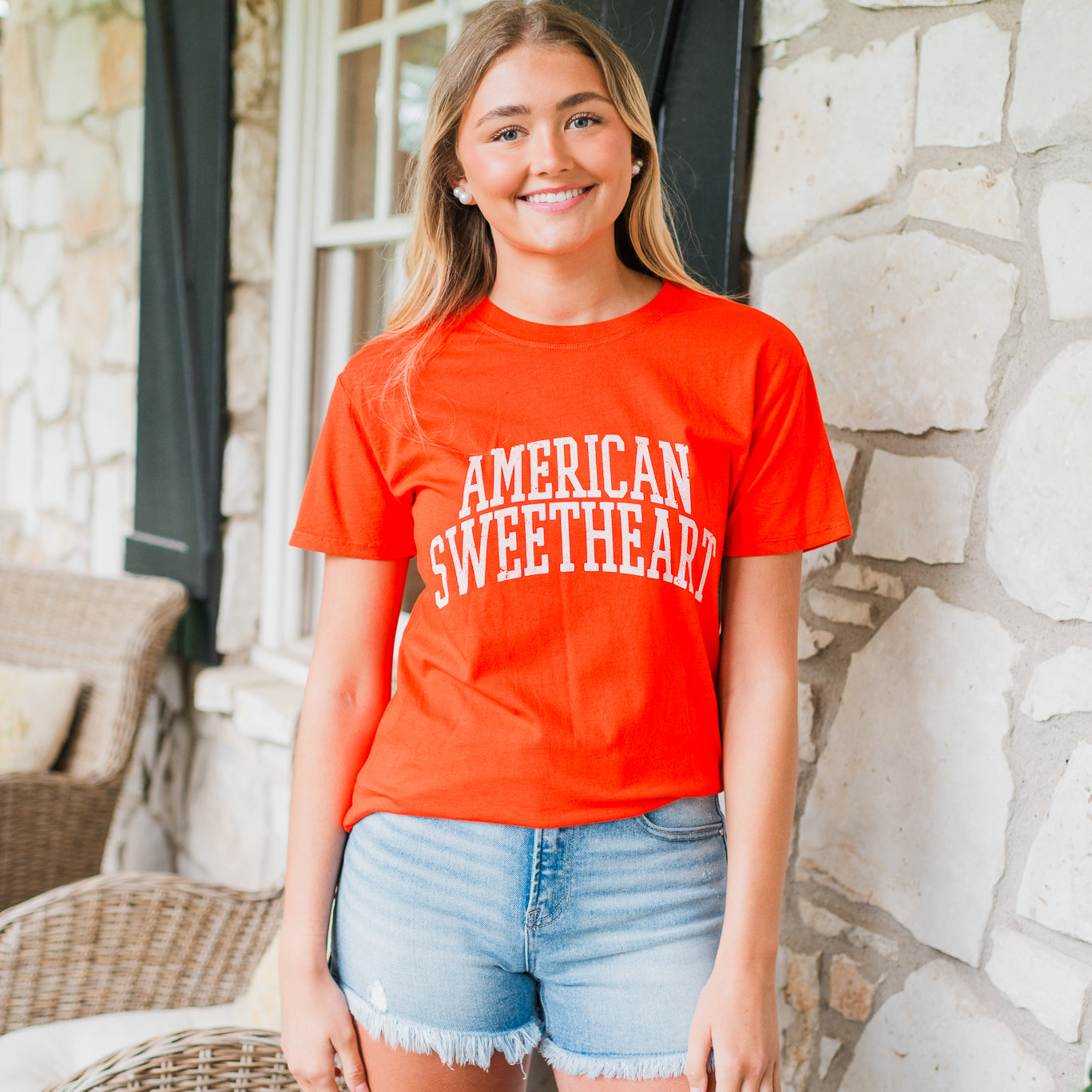 Z Supply | American Sweetheart Tee | Lychee
