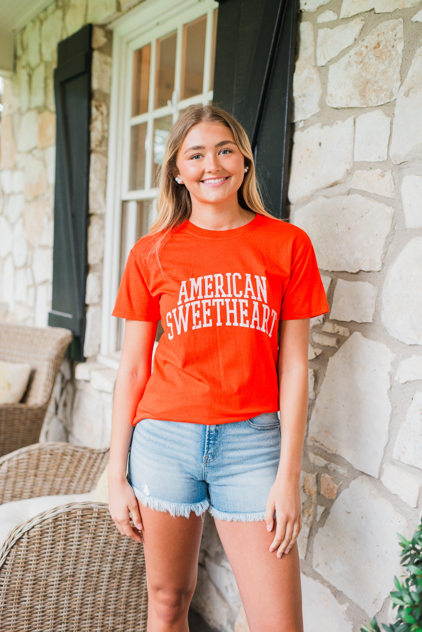 Z Supply | American Sweetheart Tee | Lychee