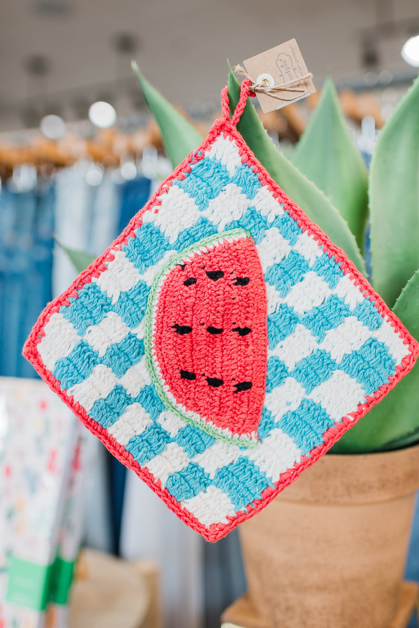 Crochet Trivet | Watermelon