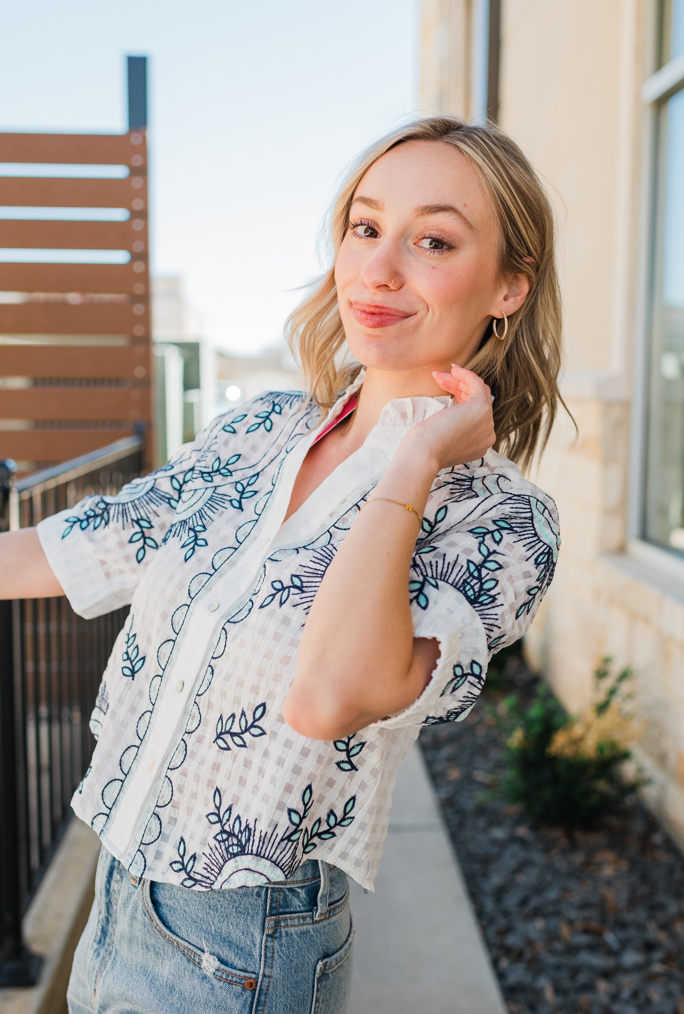 Santorini Top | White