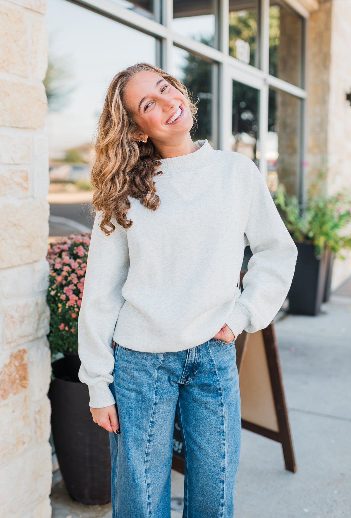 Zoe Sweatshirt | Heather Grey