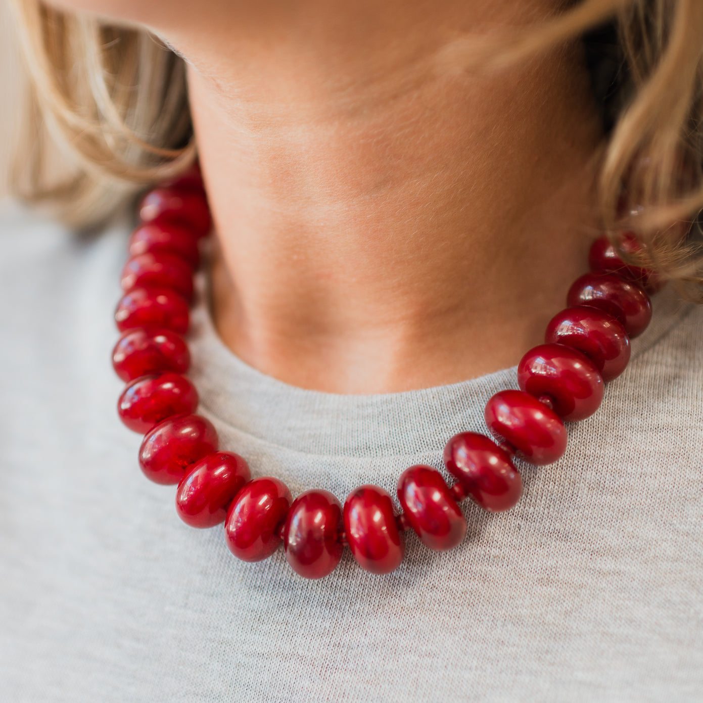 Necklace | Maroon