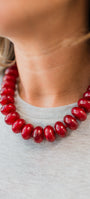 Necklace | Maroon