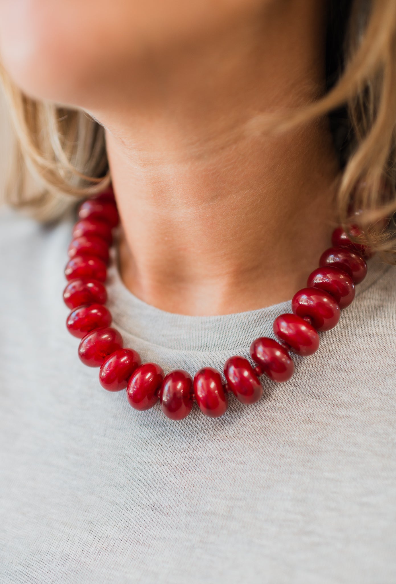 Necklace | Maroon