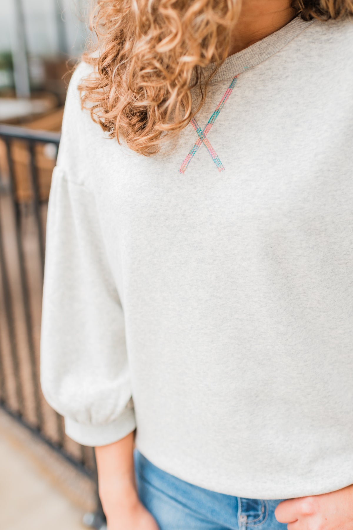 Khloe Sweatshirt | Heather Grey