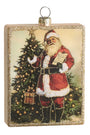 Checking It Twice Square Ornament
