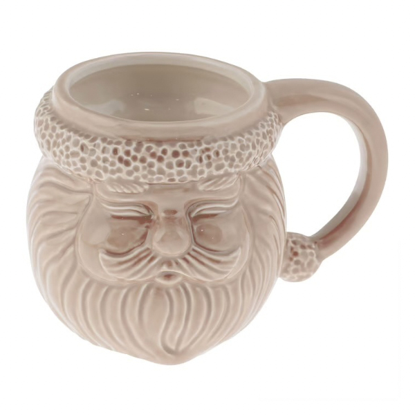 Cream Santa Mug